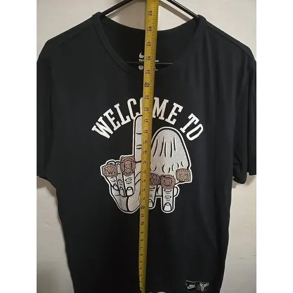 Nike ‘Welcome to LA’ Kobe Bryant LA Lakers Shirt 5 Rings Size Large - Picture 7 of 9